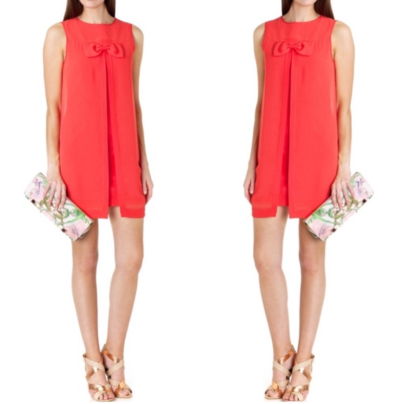 Ted Baker London Dresses & Skirts - Ted Baker orange sleeveless dress size 3 (us size 8)
